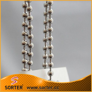 silver shiny metallic ball chain beaded chain