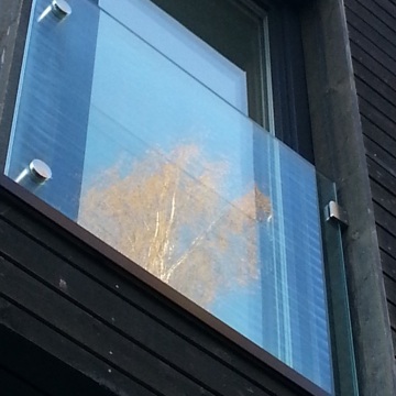 Classical landscape railing clip glass accessories