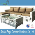 high quality rattan sectional sofa/double divan sofa set