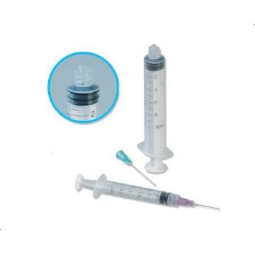 Suntikan sekali pakai perubatan 3 Bahagian Luer Lock Syringe