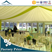 Luxury marquees party used with beautiful lining