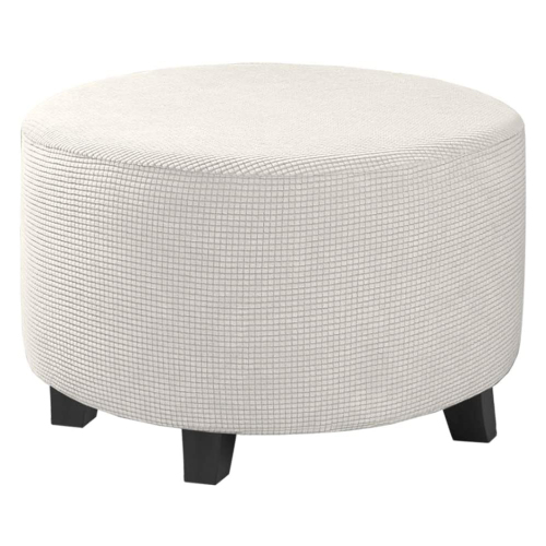 Round Footrest Ottoman Slipcover