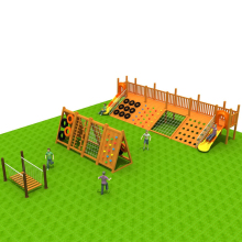 Outdoor Kids Wooden Climbing Frames for Playground Exercise Equipment