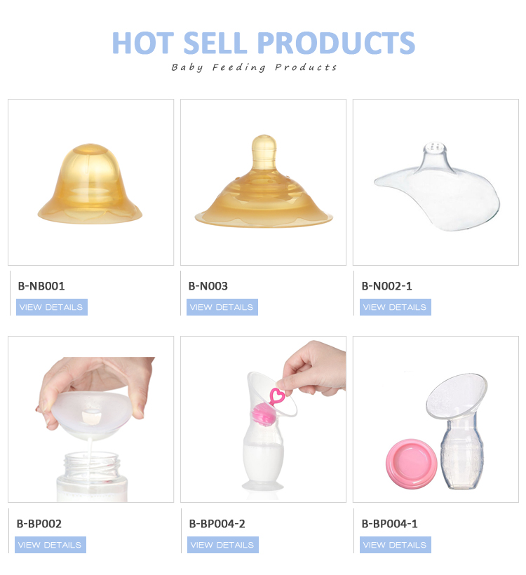 BPA Free Custom Milk Saver Stopper Suction Manual Silicone Handsfree Portable Breast Pump With Lid