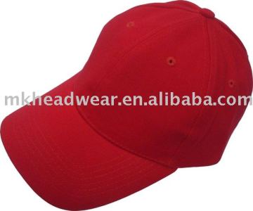 red six panel cotton adversing cap withour any logo
