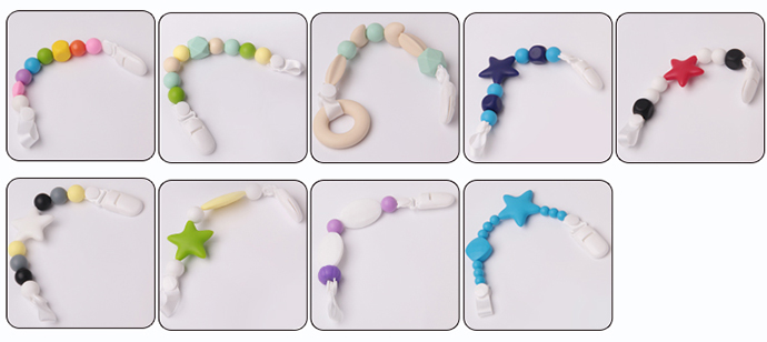 teething pacifier clip holder