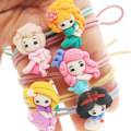 Precio al por mayor Baby / Infant / Toddler Princess Design Ponytail Holder Kawaii Elastic Pigtail Birthday Christmas Party Shower