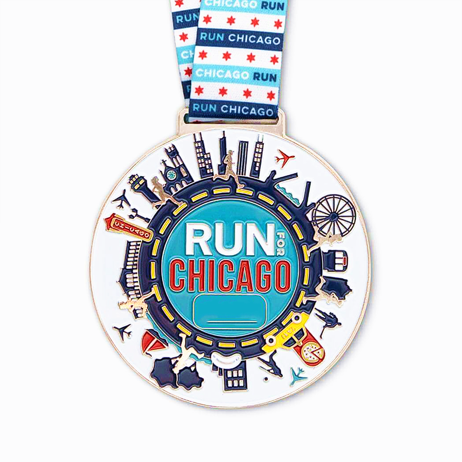 Custom Running Round Medals