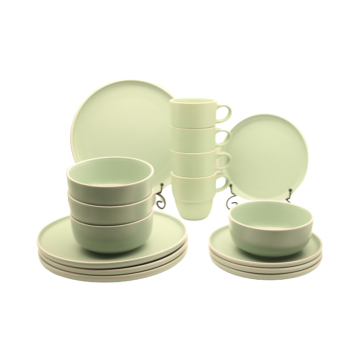customized western style porcelain dinnerware color glaze