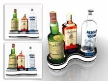 Led light acrylic bottle glorifier