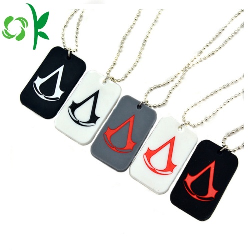 Silicone không thấm nước Dog Tag Mã QR Pet Tag