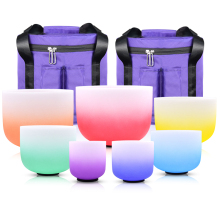 Q're Chakra Frosted Singing Bowl Set