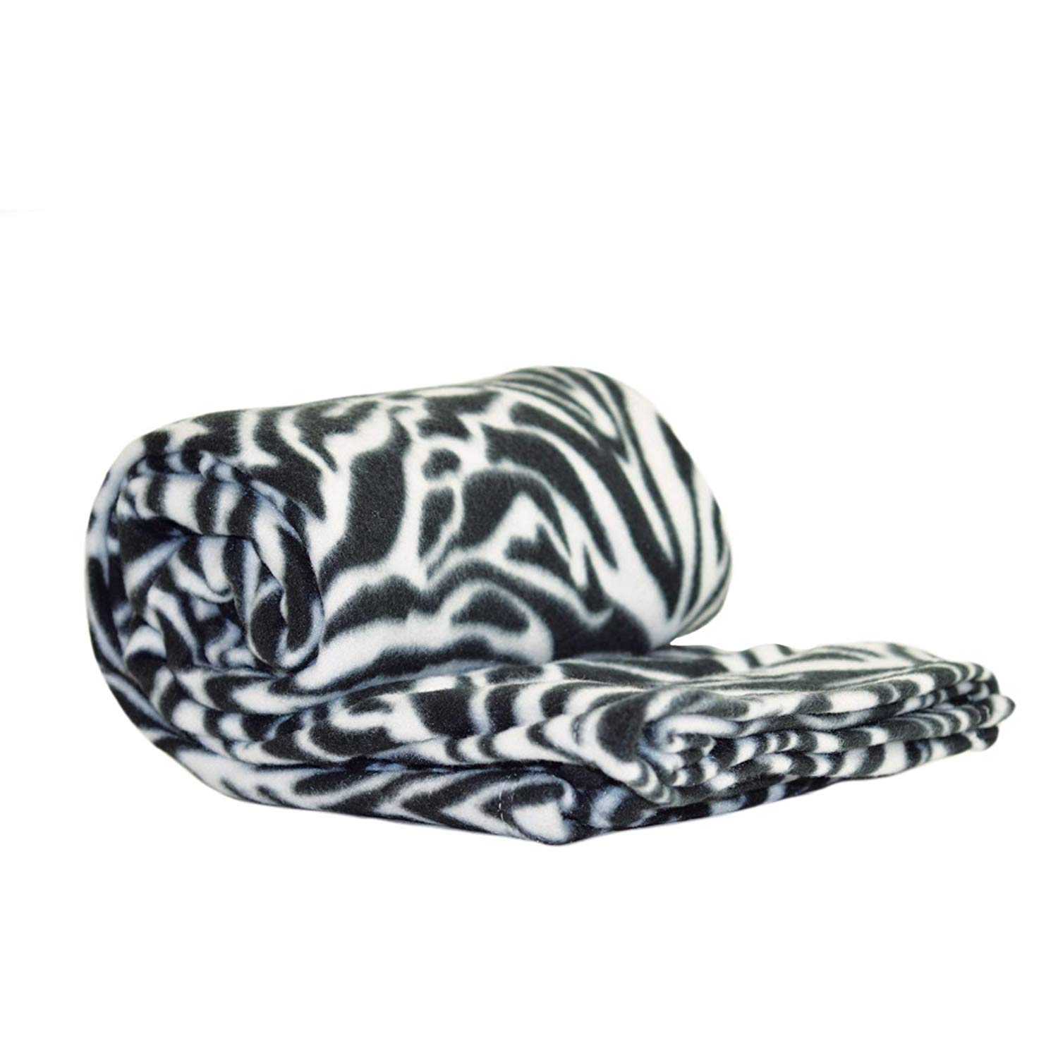 super  soft  twin size polar fabric zebra fleece blanket
