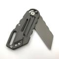 M390 Steel Camping Survival Folding Titanium Taktisk Kniv