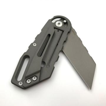 M390 Steel Camping Survival Folding Titanium Canivete tático