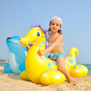 BSCI factory wholesale inflatable water rider, inflatable floating animal water rider toys