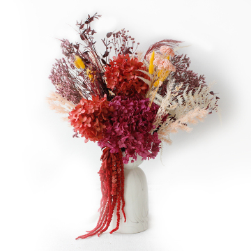 Burnt Orange, Navy and Burgundy Arch Flowers for Fall Wedding Decorations