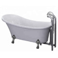 Klassische Acryl Clawfoot Badewanne mit vier Beinen