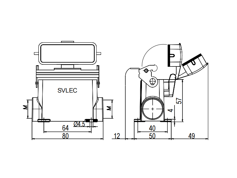 H16A Surface Side entry metal hoods