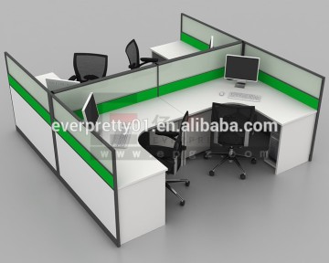 Cheap office workstation with partition,modern office partition table desk