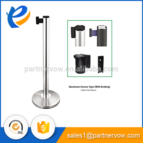 Best selling /belt & stanchion retractable crowd control barrier of Bottom Price