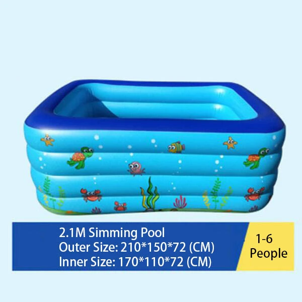 Summer Hot Sales Inflatable Swimming Pool with Bubble Bottom