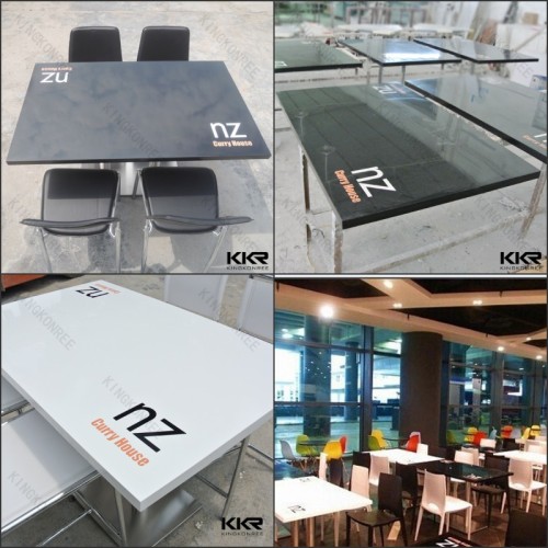 Kingkonree Artificial Stone Restaurant Cafe Tables and Chairs