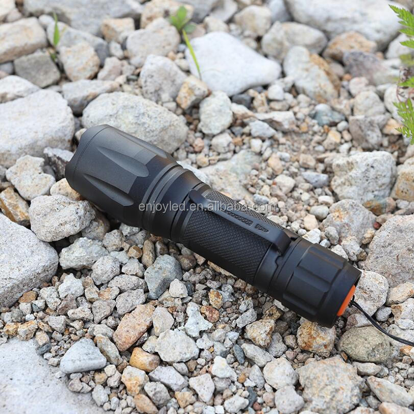 T6 1000lumens aluminium alloy waterproof torch adjustable tactical flashlight