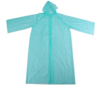 Light Green PE Disposable Raincoat