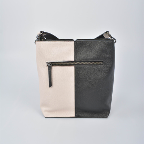 PALIO Leather Bucket Bag with middle cutting