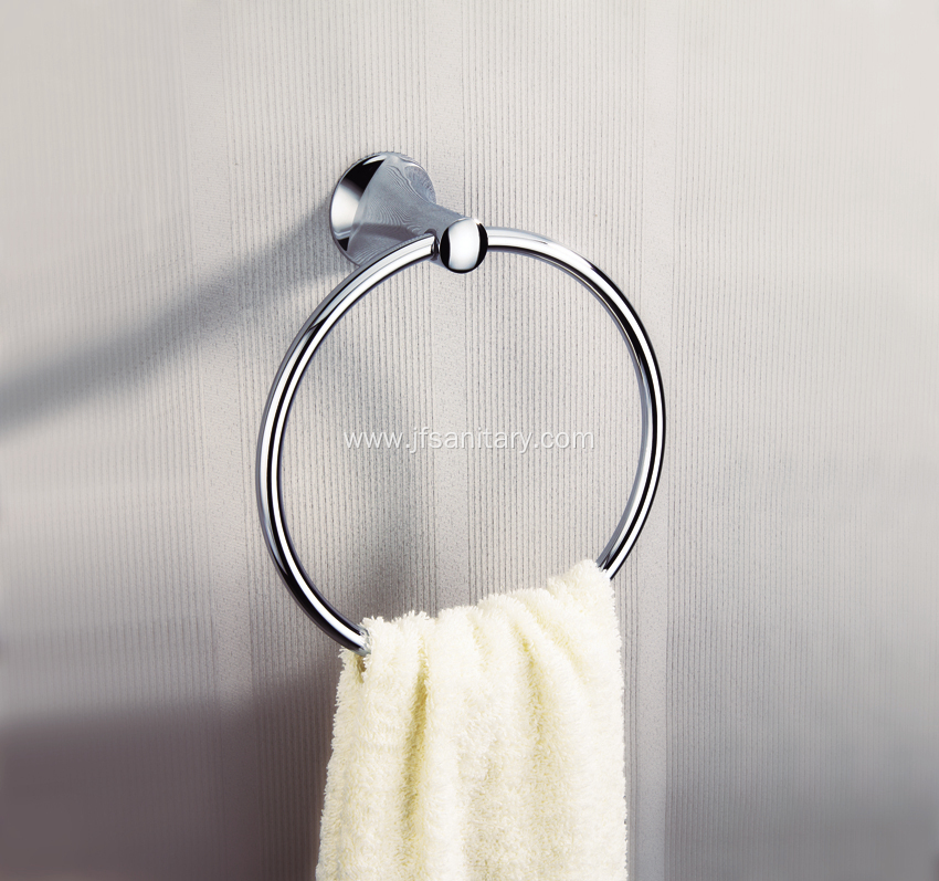 Bathroom Accessories Chrome Plated Brass Towel Ring