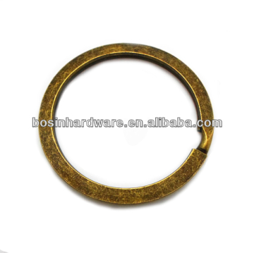 Fashion High Quality Metal Flat Brass Key Ring