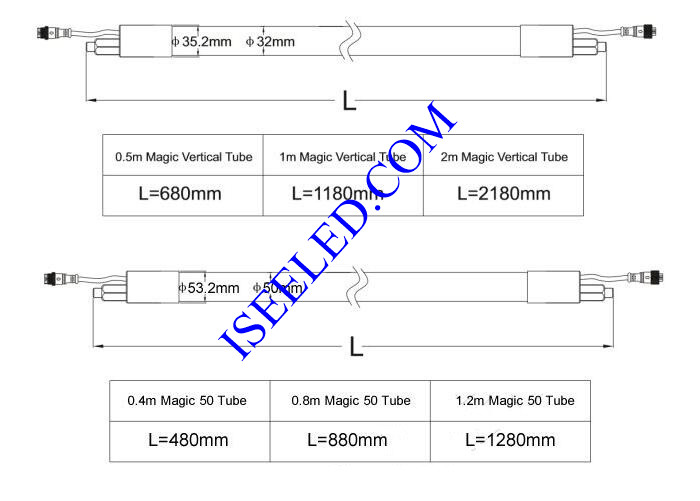 Magic DMX512 RGB Tube Light