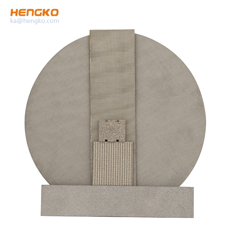 Customized different size flexible design powder sintering porous 316 316L stainless steel filter plate for fuel oil/wine filter