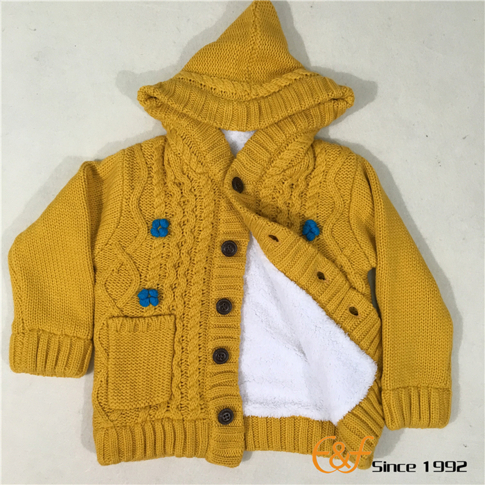 Winter Double Layer Warm Cardigan Sweater 