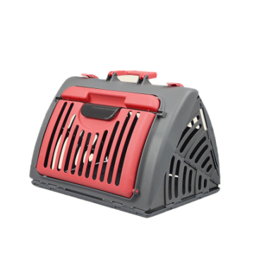 Carrier cage with pet mat for airline travel