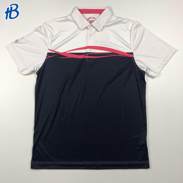 custom 2020 white men polyester polo t shirt