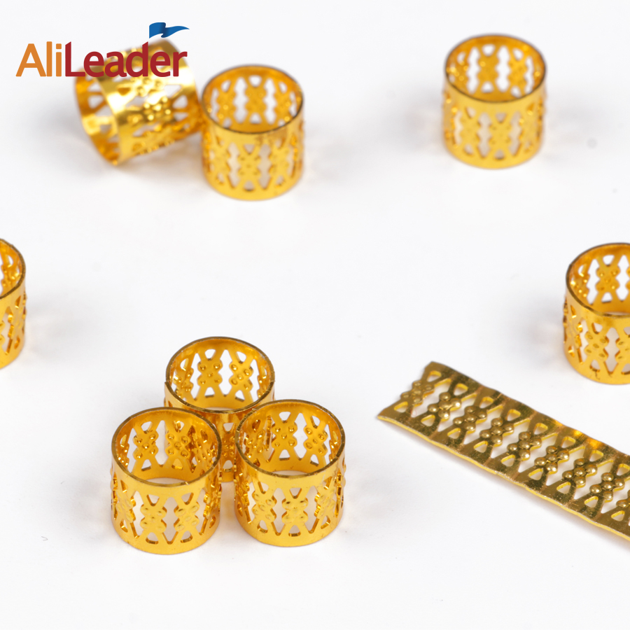 AliLeader Colorful Dreadlock Beads Wholesale Hair Rings For Crochet Braiding Hair Extensions