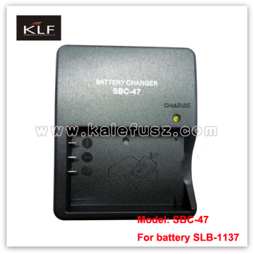 Digital Battery Charger SBC-47 For Samsung Camera Battery SLB-1137