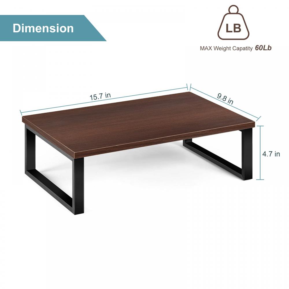 Wood Computer Monitor Stand Riser