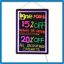 Christmas wholesale new electronics eye-catching latest advertising led light RGB5050 aluminium frame with marker pen