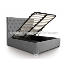 linen ottoman storage bed