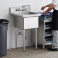 Commercial Kitchen Compartment Sink With Drainboard