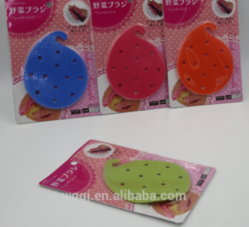 Houseware Tools Fruits & Vegetables Cleaning Brush Heat-Proof Insulation Mat Kitchen Scrub Brush