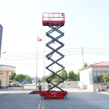 6m - 14m Electric Rough Terrain Scissor Lift Workplatform