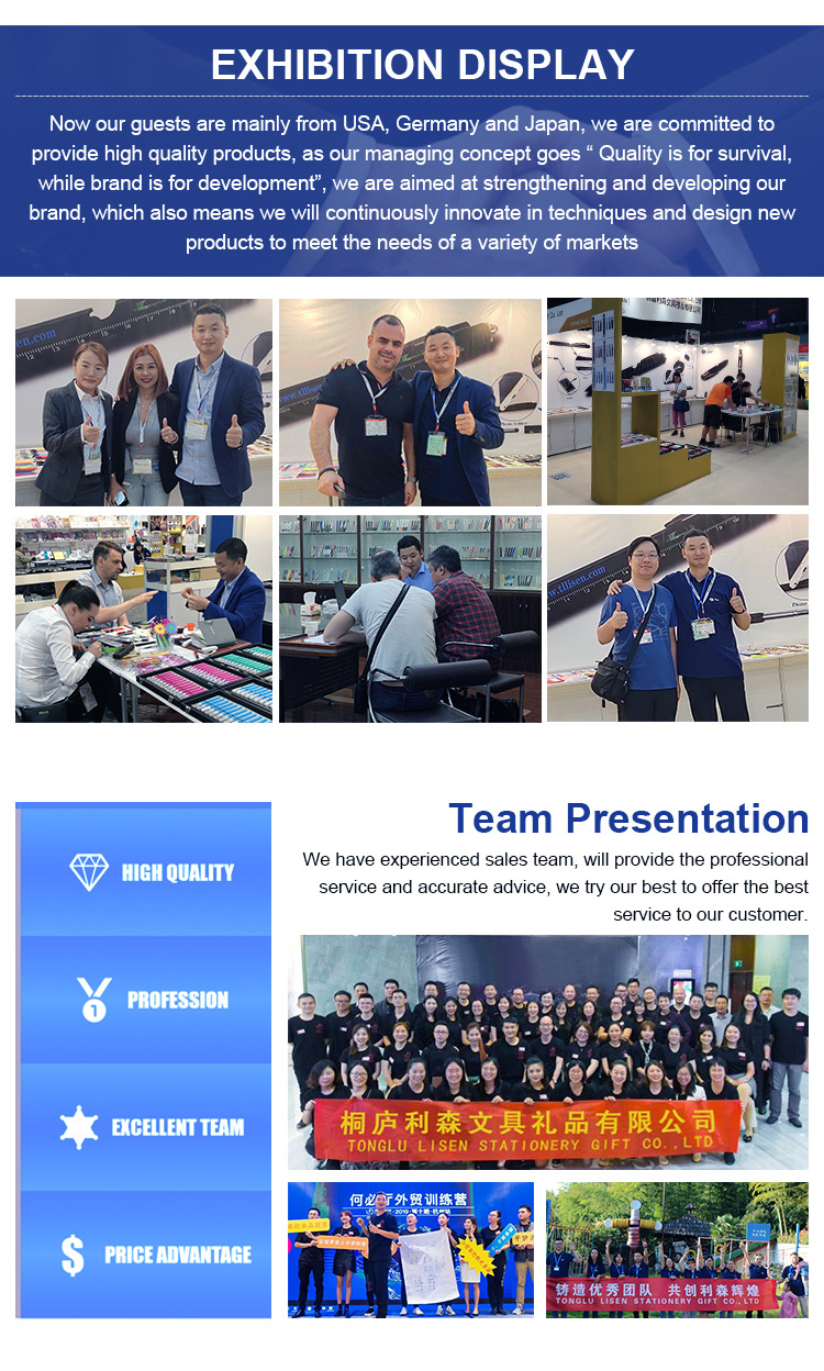 Wholesale Premium Exquisite Gift Display Paper Beadable Pen Case