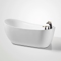 White Tub Spout Acrylic Freestanding Whirlpools Bathtub For Adults