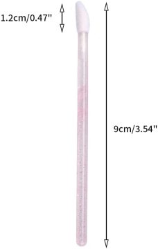 100PCS Glitter Crystal Lip Brush