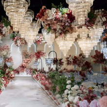 Modern Acrylic Crystal Chandelier for Hotel Wedding Decor