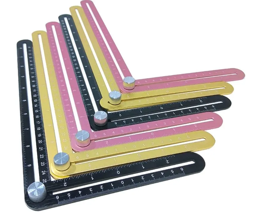 Template Tool Aluminum Alloy Multi Angle Measuring Ruler